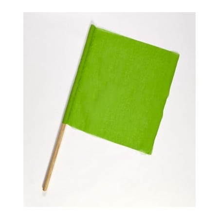 Mutual Industries Signal Safety Flags Green, 10PK 14966-39-36