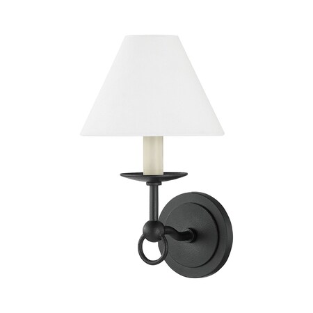 Troy Lighting Massi 1 Light Wall Sconce 7.5 In. Forged Iron B7012-FOR