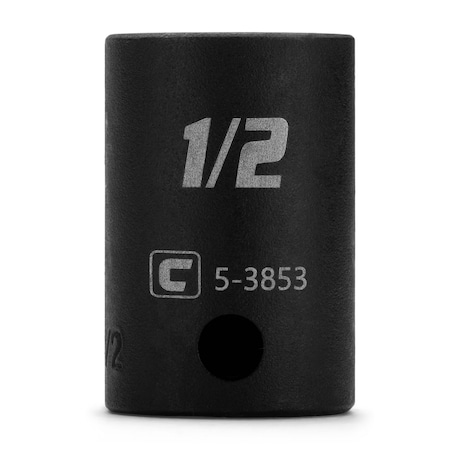Capri Tools 1/2 in. Shallow Impact Socket, 3/8-Inch Drive, 12-Point, SAE CP53853
