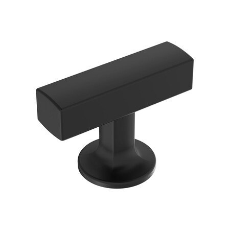 Amerock Everett 1-3/4 inch 44mm Length Matte Black Cabinet Knob BP37100MB
