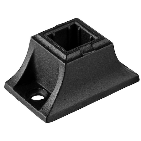Nuvo Iron Baluster Railing Connector, Square, Steel, Black, Matte/Powder-Coated, Surface Installation, 1/EA SQISMSS