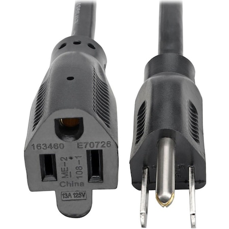Eaton Tripp Lite Series Power Extension Cord, NEMA 5-15P to NEMA 5-15R - 13A, 120V, 16 AWG, 15 ft. P024-015-13A