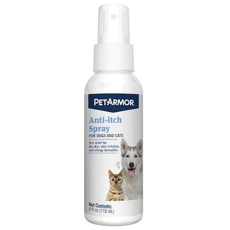 Petarmor Anti-Itch Spray, Liquid, Adult Lifestage, 4 oz Bottle 2713