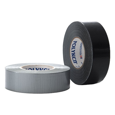 Polyken Duct Tape, Rubber, Cloth, Black 227