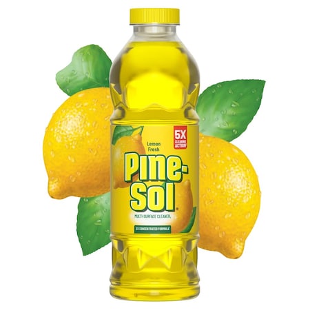 Pine-Sol Multi-Surface Cleaner, Bottle, 28 oz, Lemon Fresh 40187
