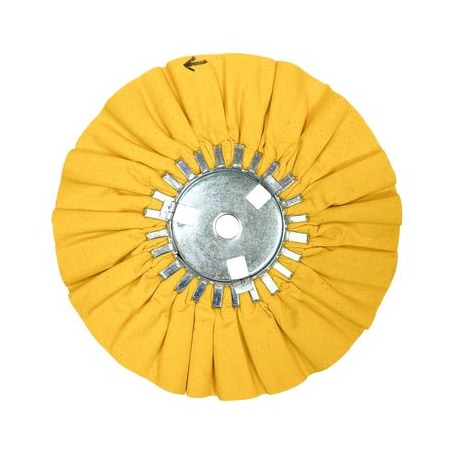 Renegade Products Usa Airway Buffing Wheels, 9 Inch, Yellow, 5/8" Center Plate FAW9X3X5/8N2-16P86YT