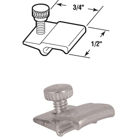 Prime-Line 1/2'' W.x3/4'' L. Storm Door Panel Clip with 1/16'' Offset, 8 Count PL7957