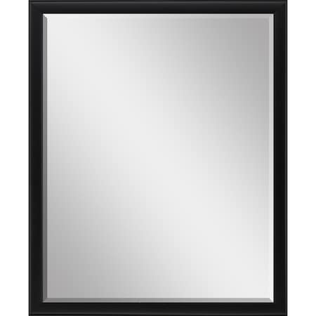 Homeroots 42" Black Solid Wood Framed Accent Mirror 632822