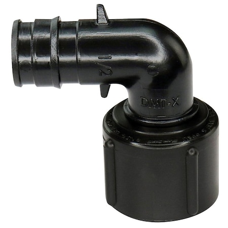 Apollo Elbow, 1/2 in, PEX x Female Swivel, Poly Alloy, 200 psi Pressure, 5PK EPXPAFES125PK