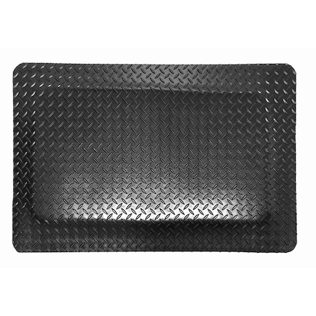 Rhino Mats Antifatigue Mat, 75 in L x 36 in W, 9/16 in Thickness, Vinyl, Black DV-36-B916