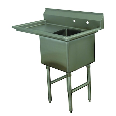 Advance Tabco Fabricated Sink 1-compartment 18 in. left drainboard FC-1-2424-18L