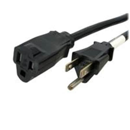 Dynamicfunction SJT Extension Cord, 14 AWG, Indoor, 14/3, 1 Outlets, 5-15R, Black, PVC, 5-15P, 6 ft DY167675