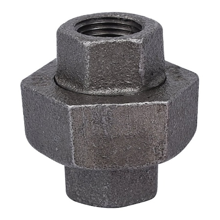 Prosource Pipe Union, 3/8 in, Threaded, Malleable Iron, 40 Schedule, 300 PSI Pressure B342 10