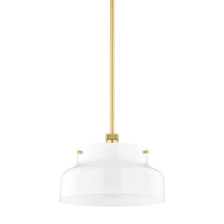 Mitzi Luella 1 Light Pendant 24.5 In. Aged Brass H790701L-AGB