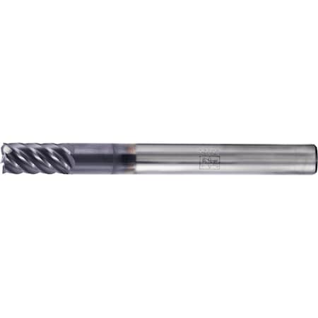 Pferd Square End Mill, 6 flutes, 1/4'' Dia, 1/2'' APMX, 2-1/2'' OAL, cylindrical shank 23003061