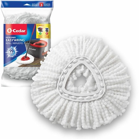 O-Cedar EasyWring 12 in. Spin Microfiber Mop Refill 1 pk 148474