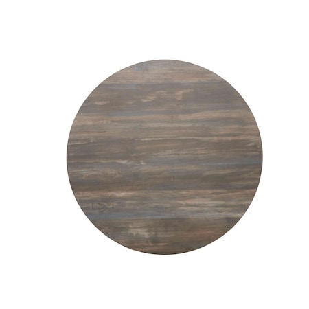 Bfm Seating 2in Relic Table Top - Melamine PVC Self-Edge 36in Round - Chestnut 2CS36R