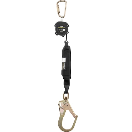 Ironwear 6' Class 1 Self Retracting Lifeline, Swivel Steel Rebar Hook 2206-SRH