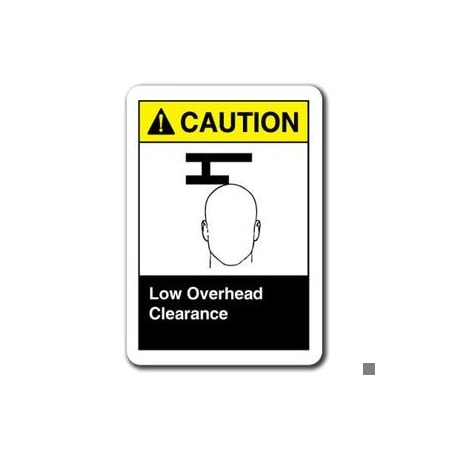 Signmission 10 in Height, Plastic, 10" x 7", ANSI-710CS Low Overhead Clearance ANSI-710CS Low Overhead Clearance