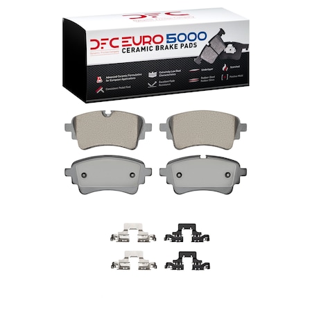Dynamic Friction Co DFC EURO 5000 Ceramic Pad and Hardware Kit 1600-2364-02