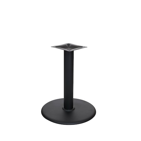 Bfm Seating Stamped Steel - 22in Round Base - Dining Height - 3in Column - 7 7/8in Welded Top Plate STB-22R