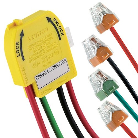 Leviton Wiring Module, 20A, 4 Push-In Leads M3WSW-WST