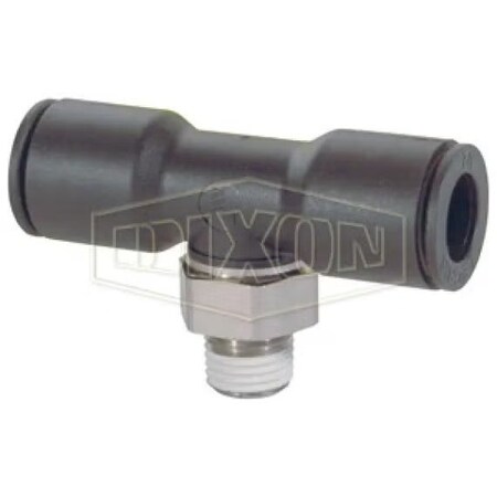 Dixon Legris by Push-In Branch Tee, 1/8 x 1/4 in Nominal, MNPT x Tube, 290 psi Pressure, Nylon, Domestic 31085611