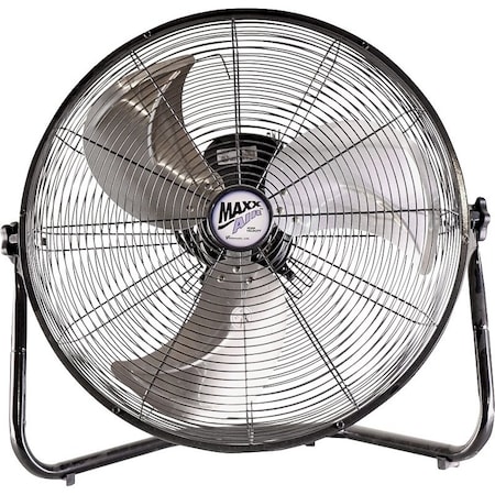 Maxx Air MaxxAir HVFF 20 High-Velocity Floor Fan, 20 in Dia Blade, 1500 to 2250 cfm, 3-Speed, Black HVFF 20
