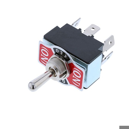 Switch Components Toggle, 6P DPDT ON-OFF-ON, Tab TB2-2H-DC-1