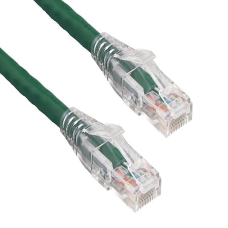 Sanoxy 14ft Cat6 550 MHz UTP Ethernet Network Patch Cable W/ Clear Snagless Boot, Green SNX-CBL-LDR-C6117-4014