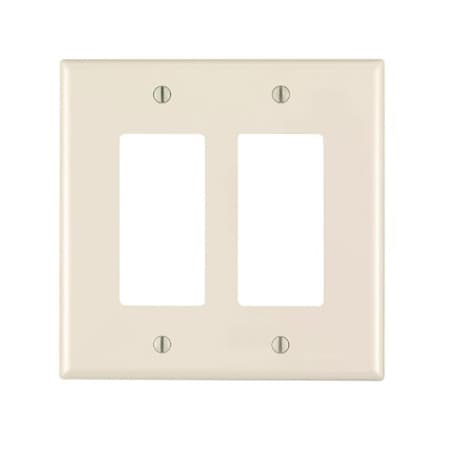 Ezgeneration PJ262-00T Decora Receptacle Wallplate Light Almond - 2 Gang EZ710126