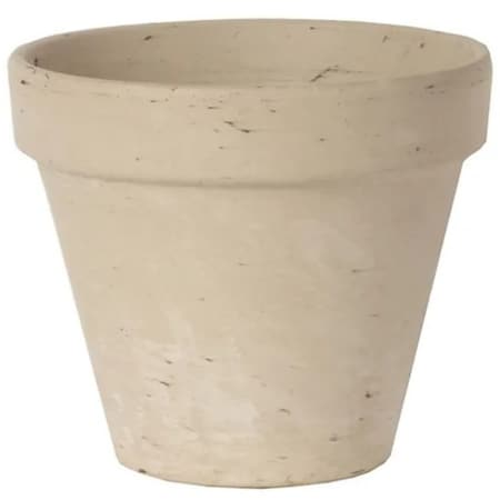 Border Concepts 805557 Pot, 4-1/4 in Dia, 3-3/4 in H, Granite Clay, Terracotta 805557B