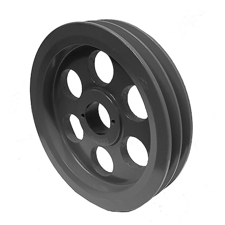 B&B Manufacturing Bushing 2 Groove V-Belt Pulley 7.75 inch OD 2BK80H