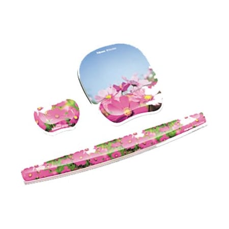 Fellowes Wrist Rest, Pink Flowers 9179101