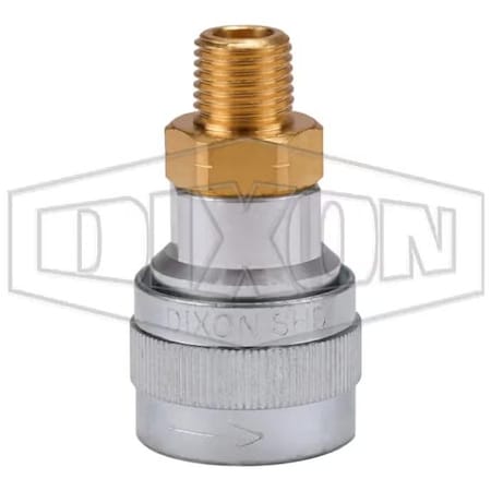 Dixon 1/4 SCHRADER COUP, 3/8 M-NPTF ALUMINUM 2SHDM3