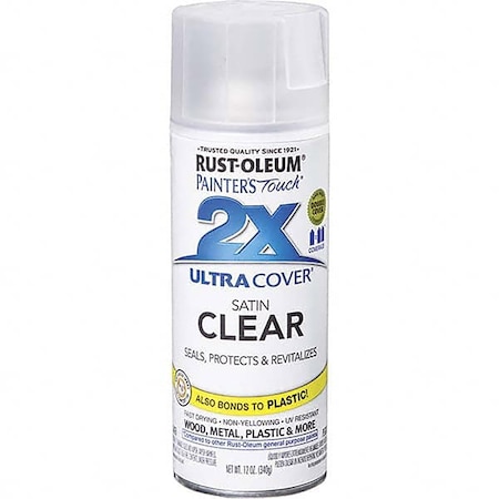 Rust-Oleum Painter's Touch 2X Ultra Cover Satin Clear 12 Oz. Spray 249845