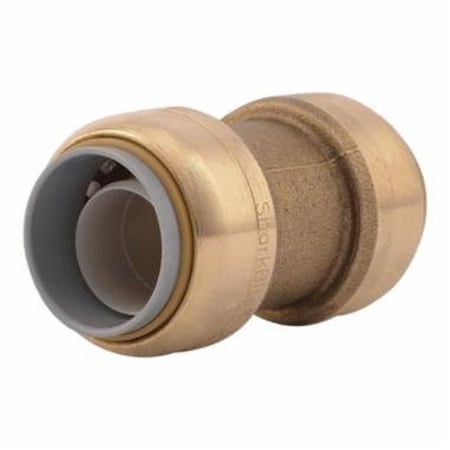 Sharkbite Max Transition Pipe Coupling, 3/4 in PB x 3/4 in PTC, Brass, 200 psi Pressure UR4016A