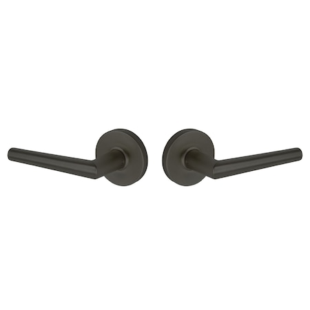 Emtek Residential Door Levers Passage Matte Black EE3120LENMB