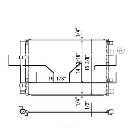 Tyc A/C Condenser 4246