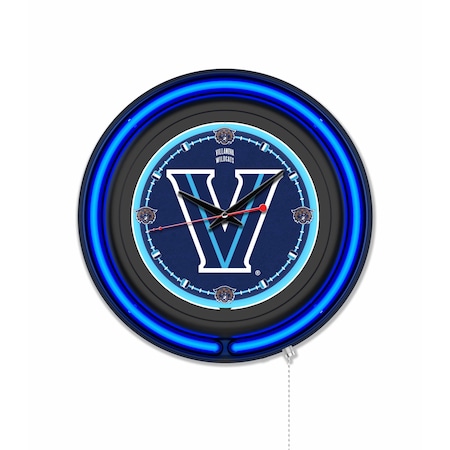 Holland Bar Stool Villanova University 15 Double Neon Wall Clock Clk15BK