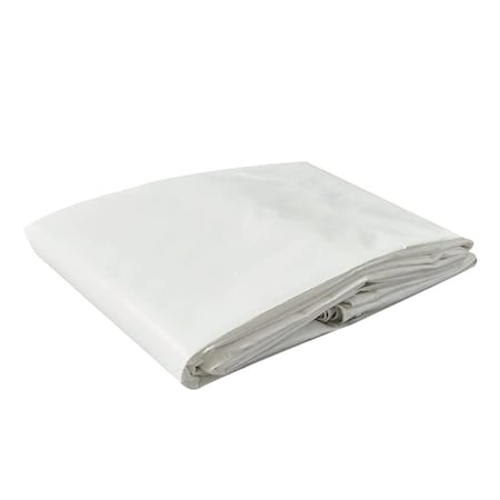 Tarps Now Super Heavy Duty Tarp, 12 ft x 30 ft, 12 Mil, White, Reinforced Polyethylene CSPSDW-1230