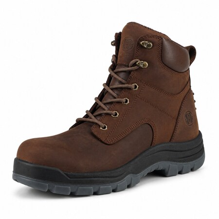 Handpoint Mens 6 in Composite Toe Work Boots-EH Safety Boots, KEVLAR Puncture Resistant Midsole, Brown, 7 81N01BN-EE-7