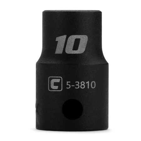 Capri Tools 10 mm Shallow Impact Socket, 3/8-Inch Drive, 12-Point, Metric CP53810