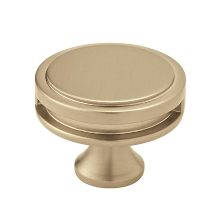 Amerock Oberon 1-3/4 in 44 mm Diameter Golden Champagne Cabinet Knob BP36604BBZ