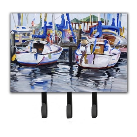 Carolines Treasures Sailboats Leash and Key Holder JMK1054TH68