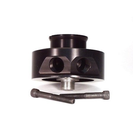 Water World 22-540 Sandwich Style Aluminum Oil Cooler Adapter for Small Block Chevy WA3618500