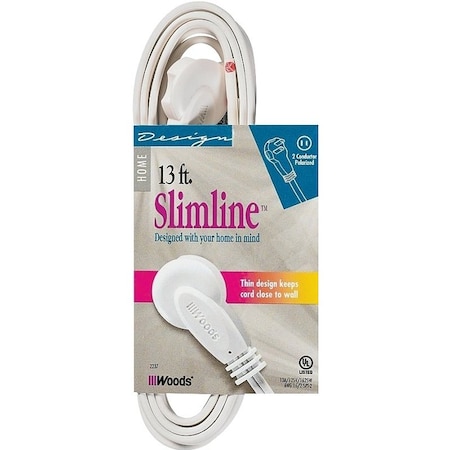 Southwire Extension Cord, 16 AWG, Indoor, White, 13 ft 2237