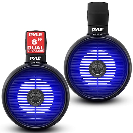 Pyle 8 in Marine Wakeboard Waterproof Speaker PLMRWK83BK