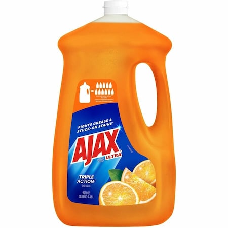 Ajax Triple Action Dish Soap - 90 fl oz (2.8 quart) - Orange Scent - Pleasant Scent, Phosphate-free, 4PK 149874