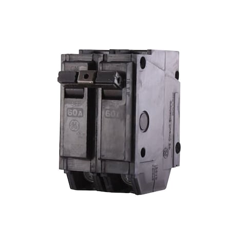 Ge Industrial Solutions Circuit Breaker, THQL Series, 60A, 2 Pole, 120/240V AC, 10kA at 120/240V AC THQL2160